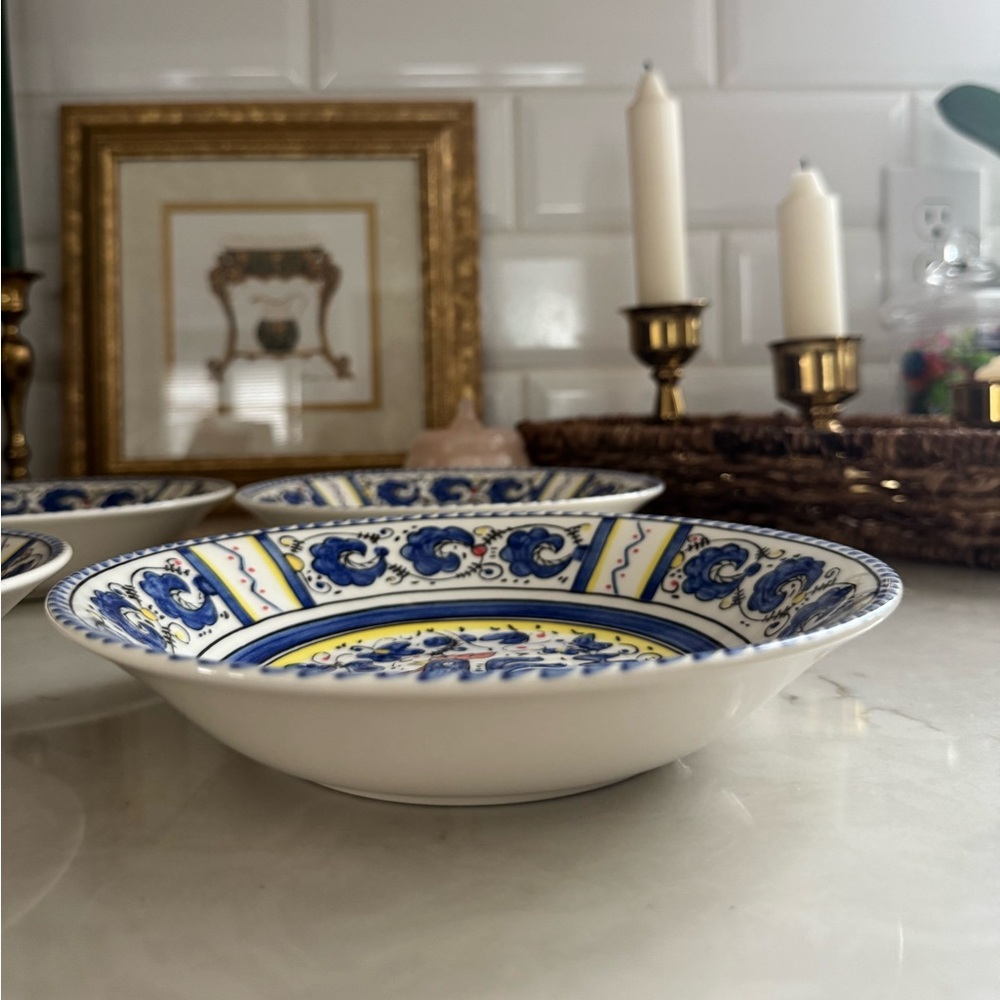 Sur La Table Blue Rooster Bowls~Portugal~Set Of 4 - Picture 5 of 8